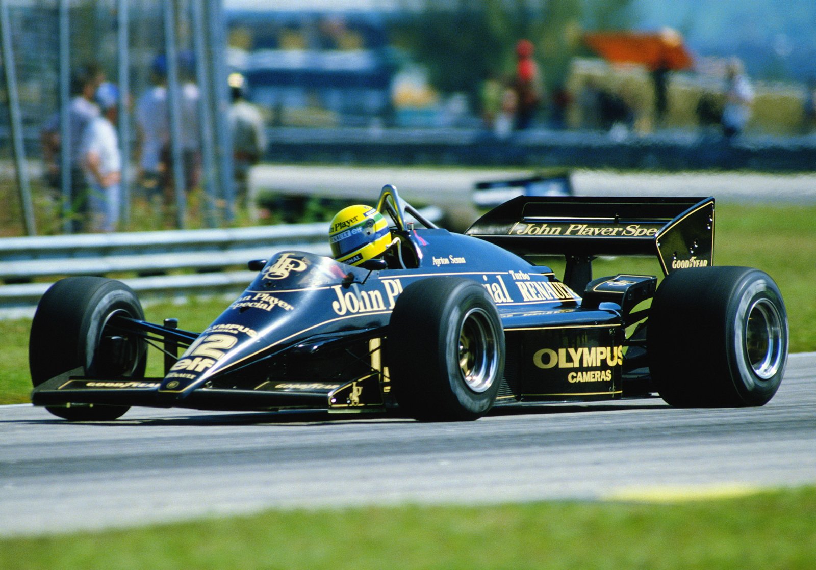 Lotus 97T número 12 utilizado por Ayrton Senna en 1985
