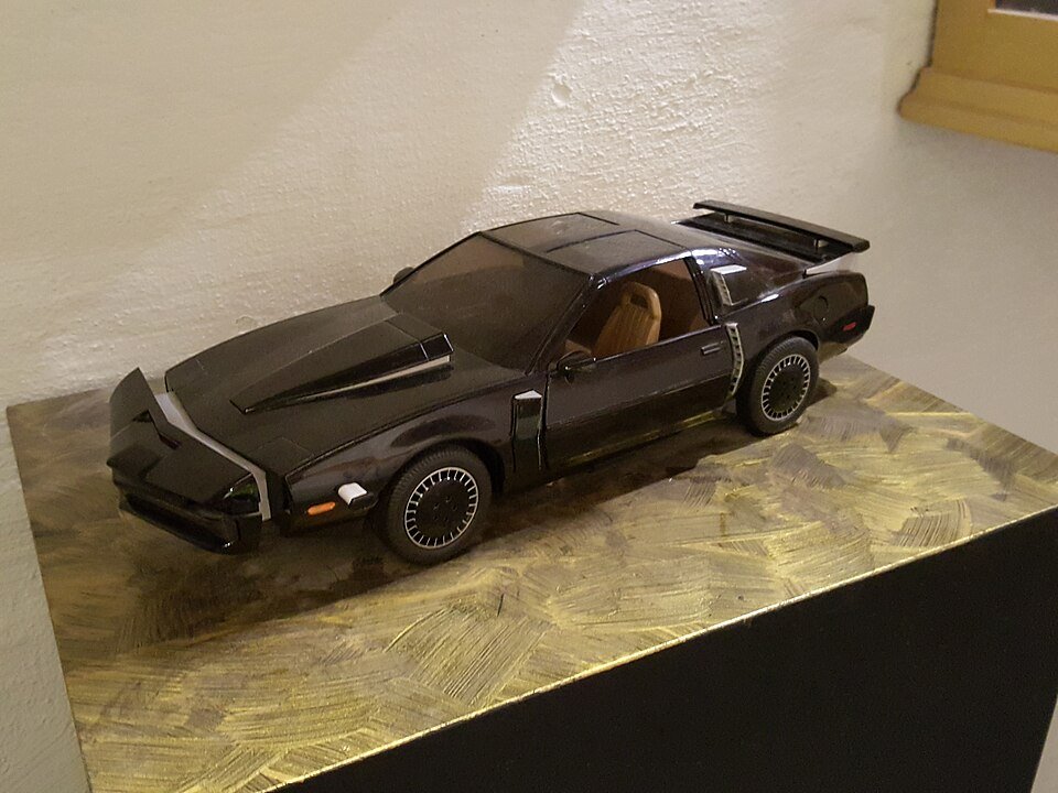 Maqueta a escala de KITT expuesta en el Museo David Hasselhoff de Berlín